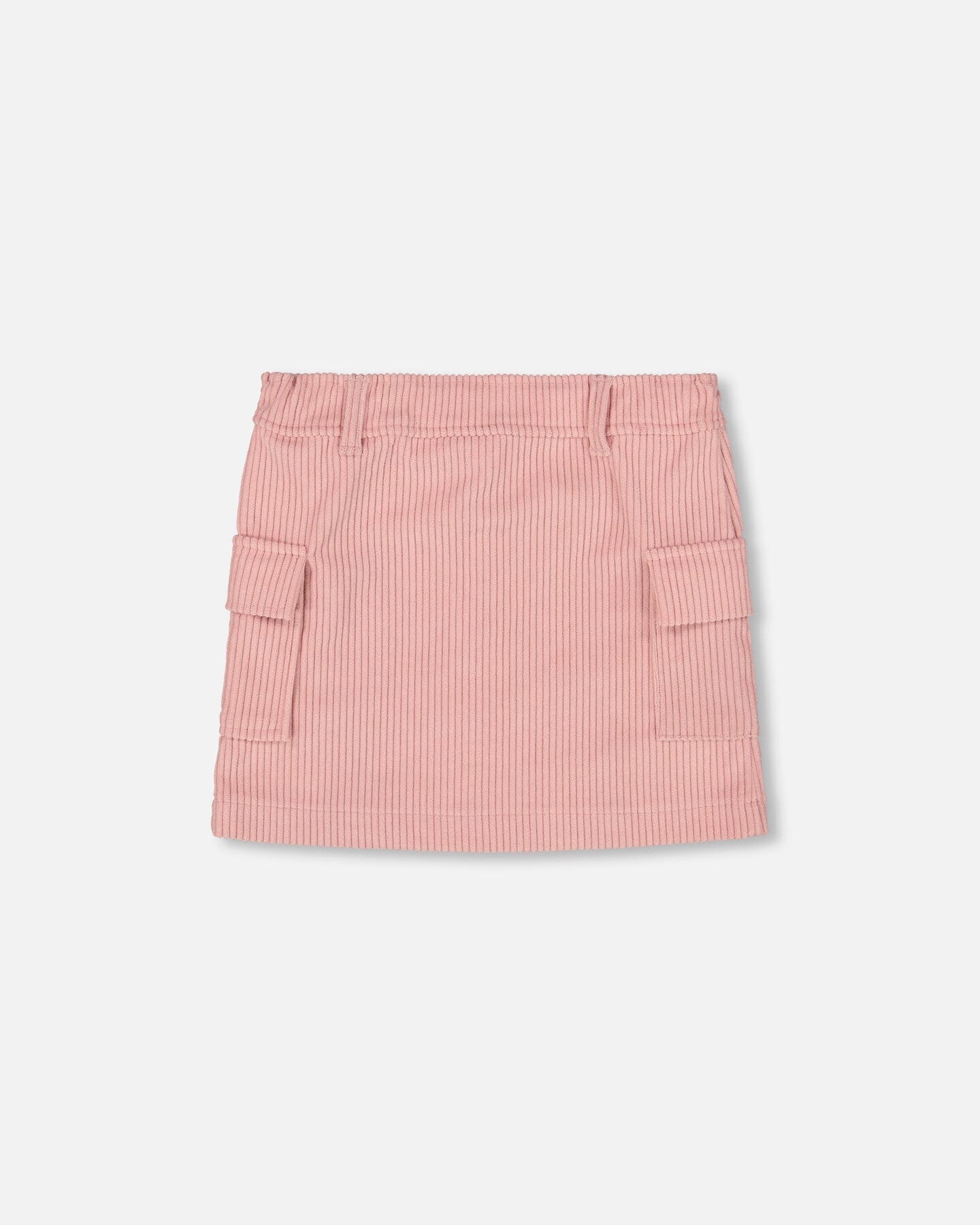 Corduroy Skirt With Cargo Pockets Dusty Pink