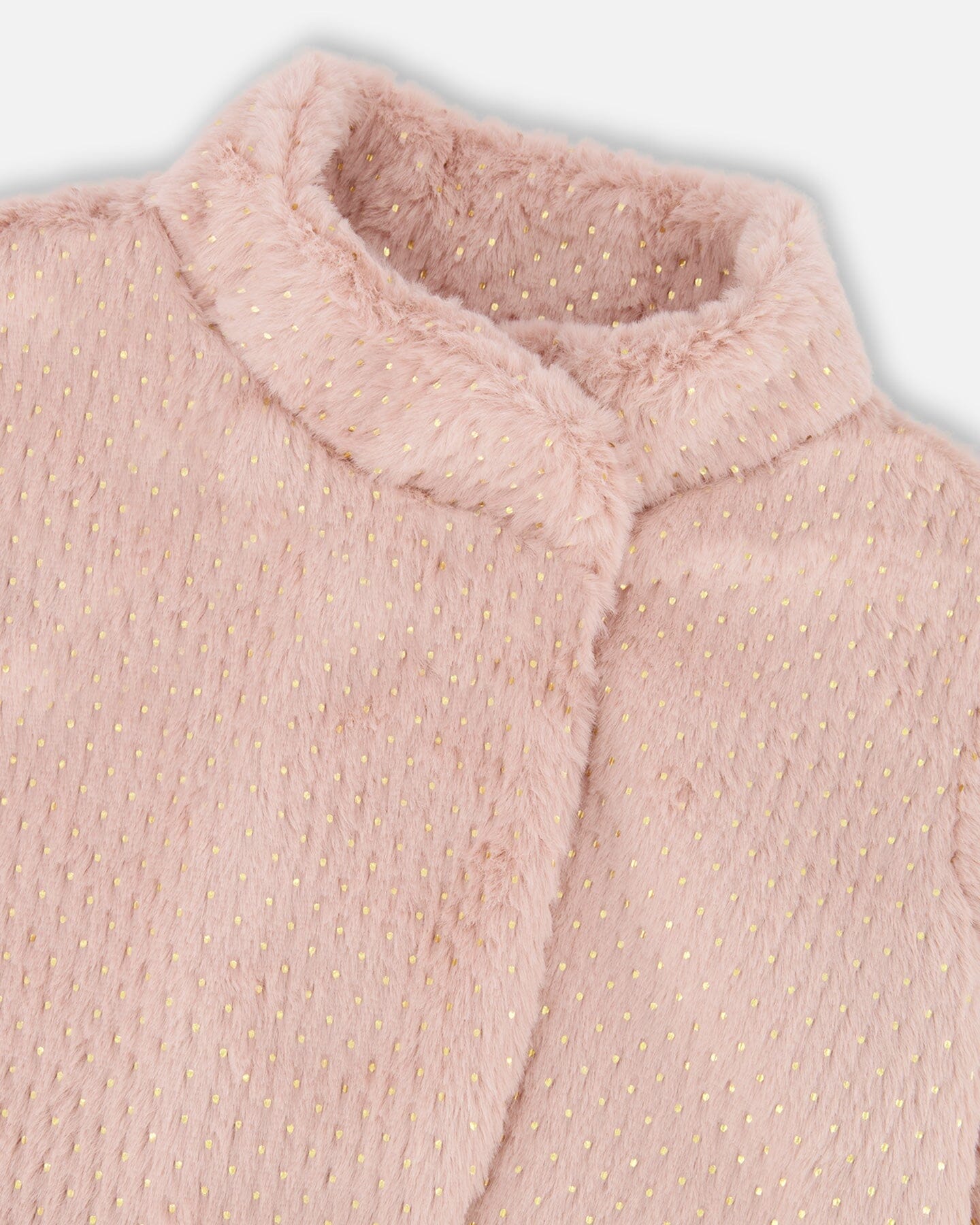 Fake Fur Short Jacket Pink