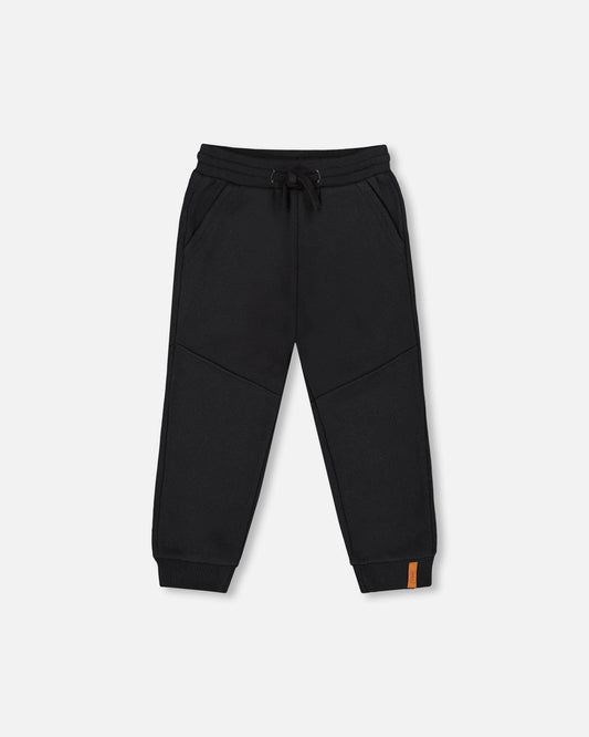 Fleece Sweatpants With Pockets Black