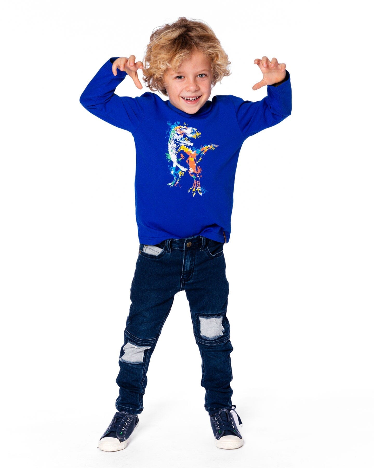 Long Sleeve Jersey Tee Blue