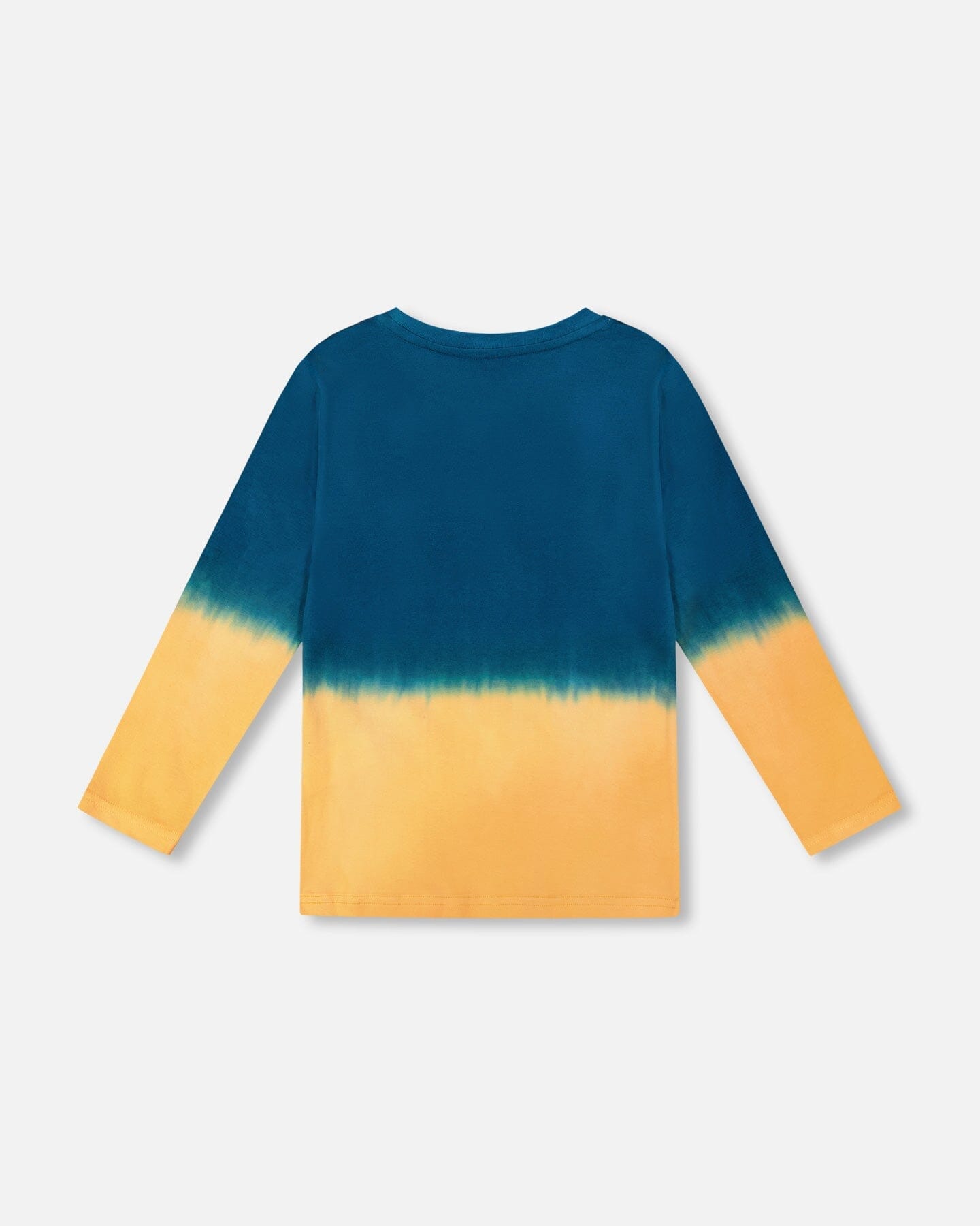 Long Sleeve Organic Cotton Gradient Jersey Tee Dark Teal
