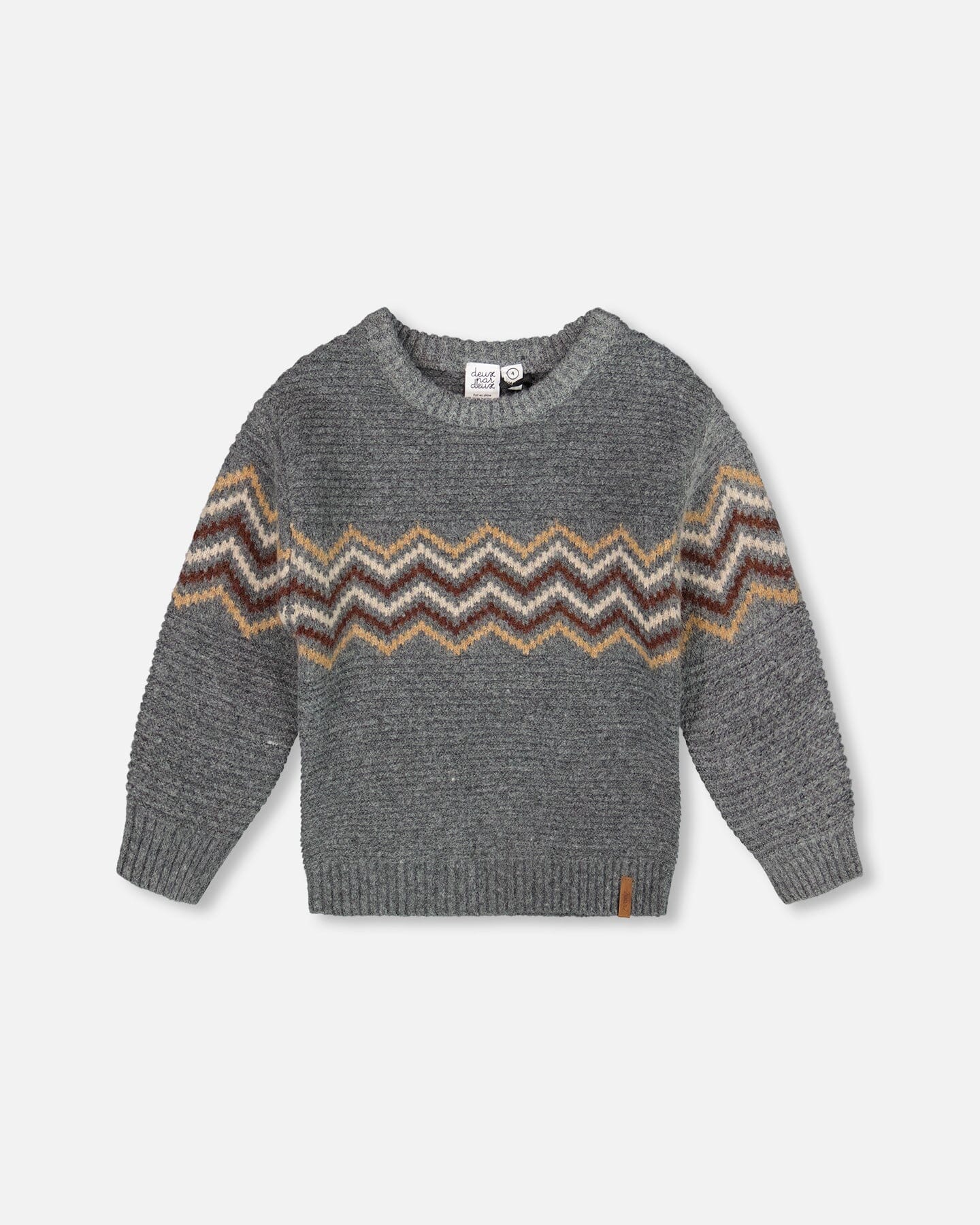 Knit Sweater Dark Heather Gray