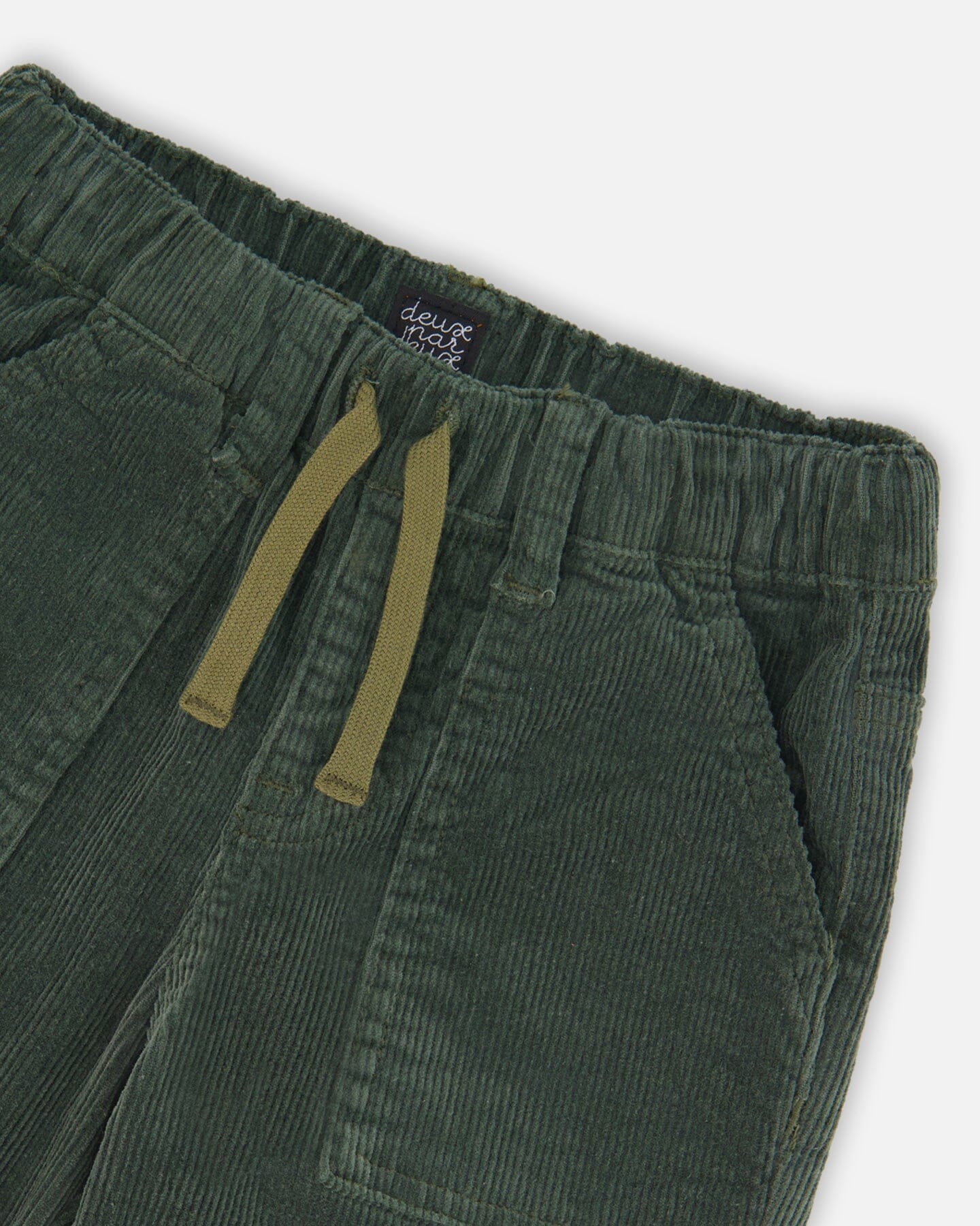 Stretch Corduroy Jogger Pants Forest Green