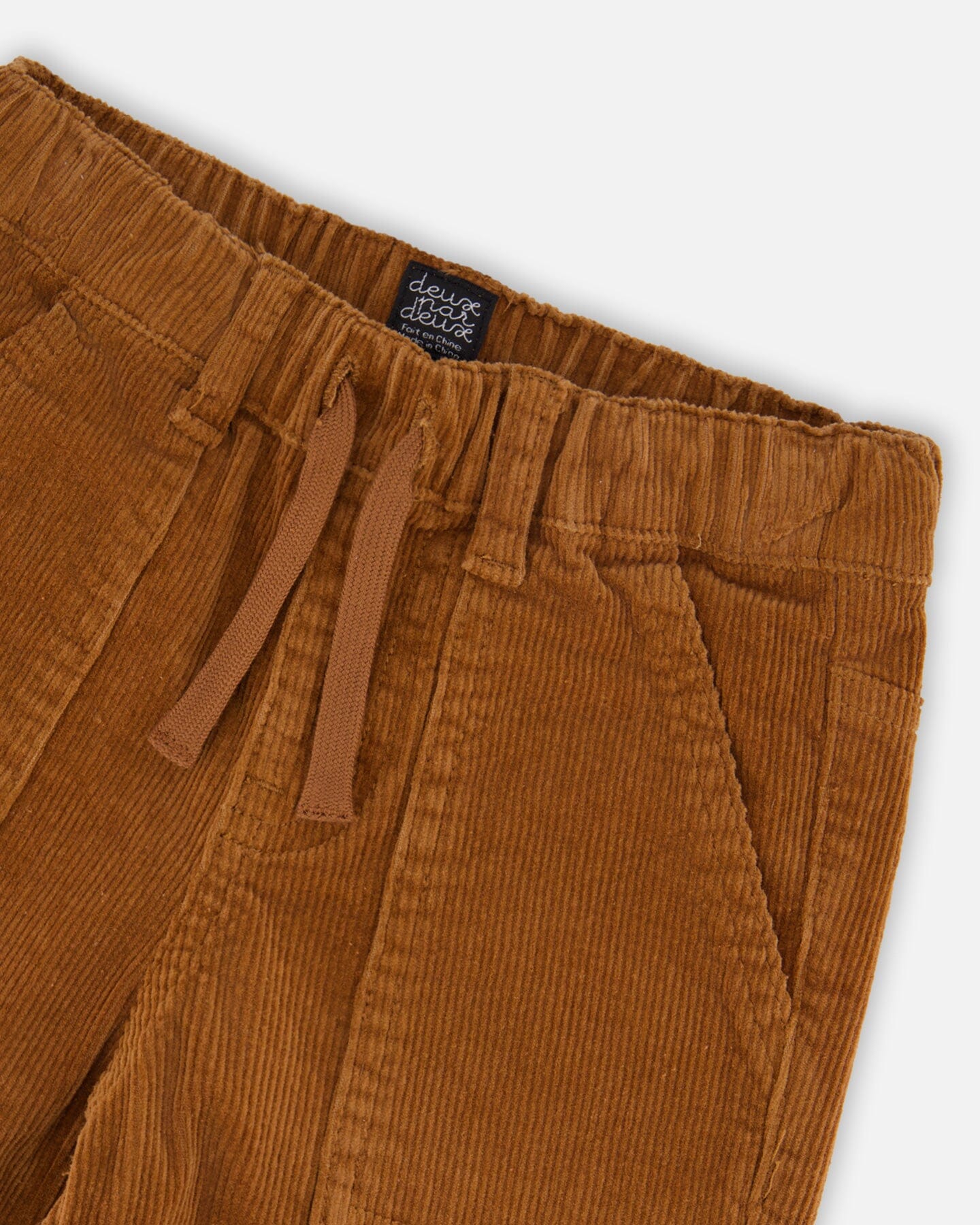 Stretch Corduroy Jogger Pants Brown