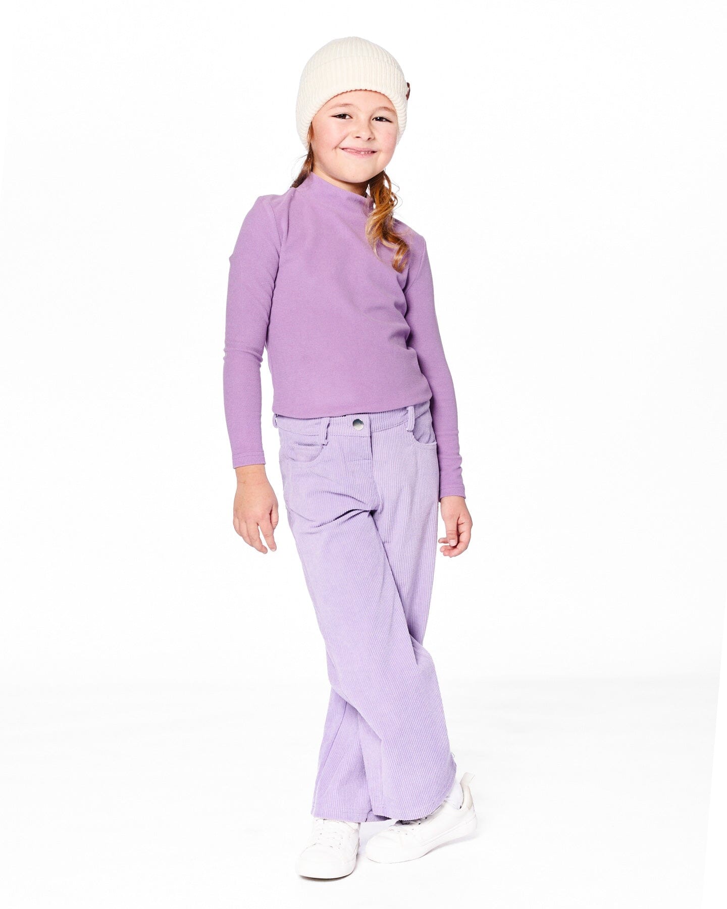 Wide Leg Corduroy Pants Lavender