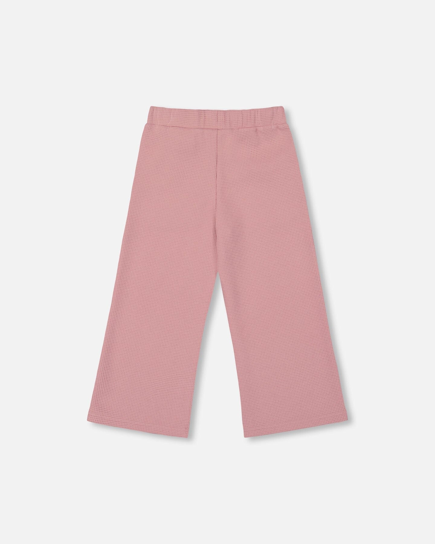 Waffle Flare Leg Pants Dusty Pink