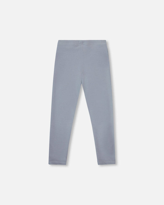 Super Soft Ribbed Leggings Blue Gray