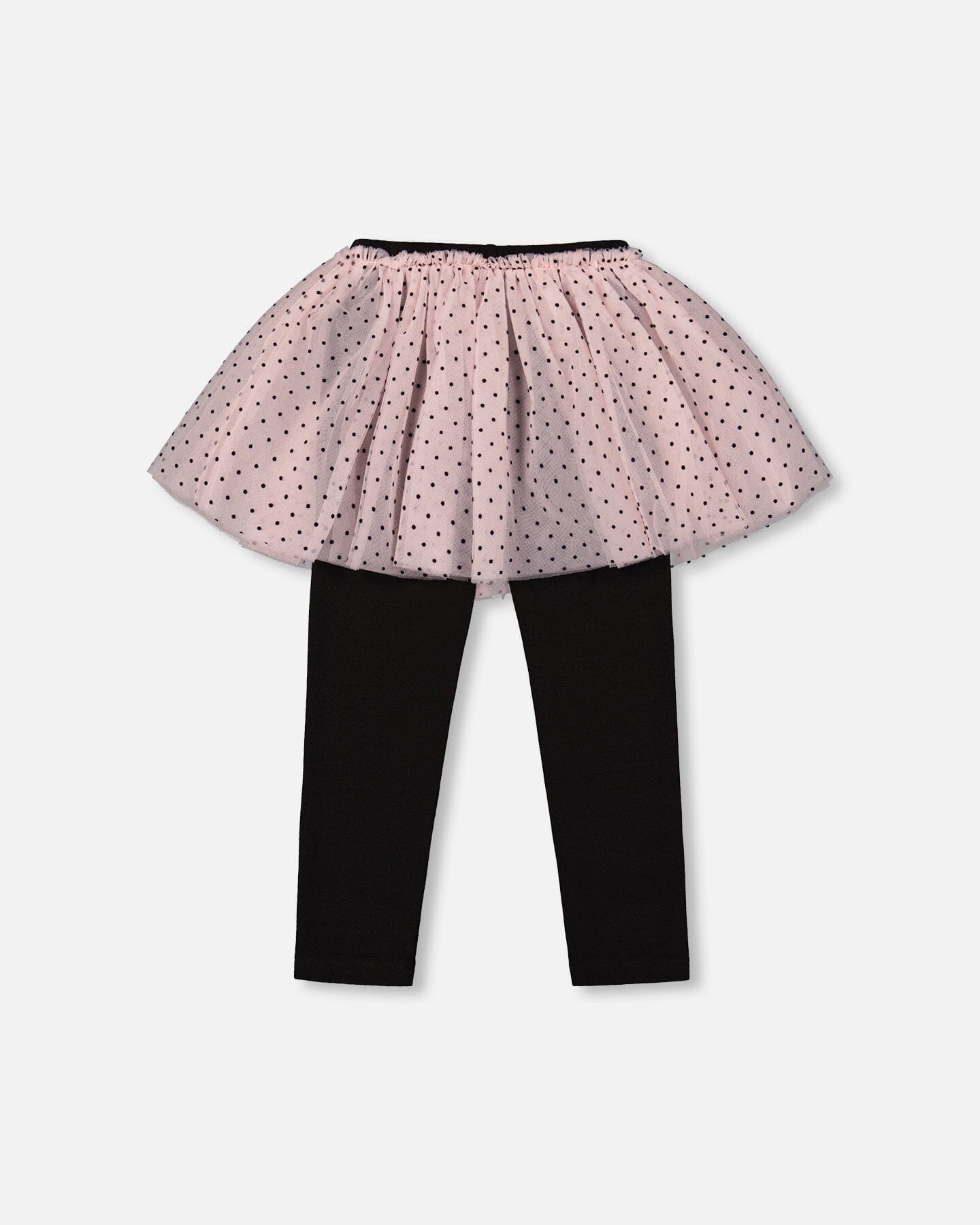 Leggings With Tulle Skirt Pink And Black