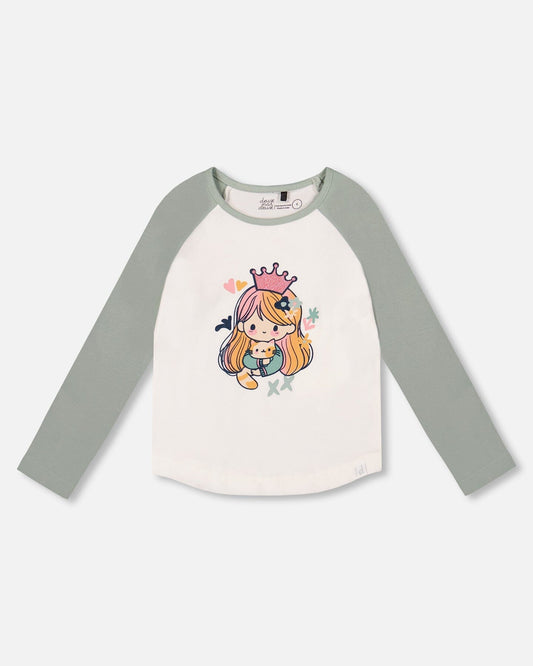 Jersey Raglan Sleeve Tee Off-White