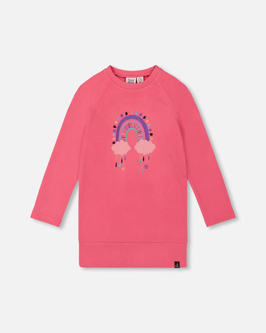 Tunic Tee With Embroidery Candy Pink