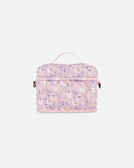 Lunch Box Lilac Cat Print