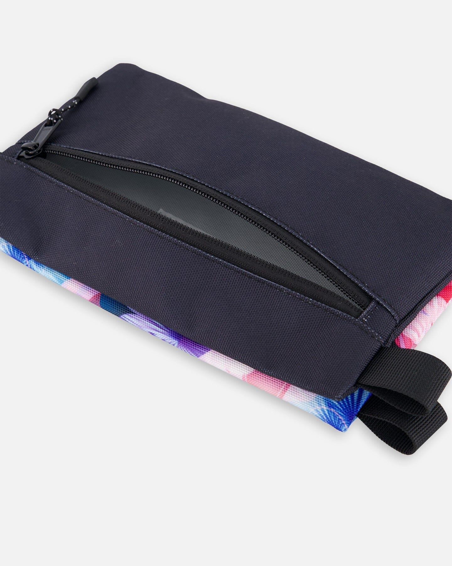 Double Pencil Case Black Butterfly Print