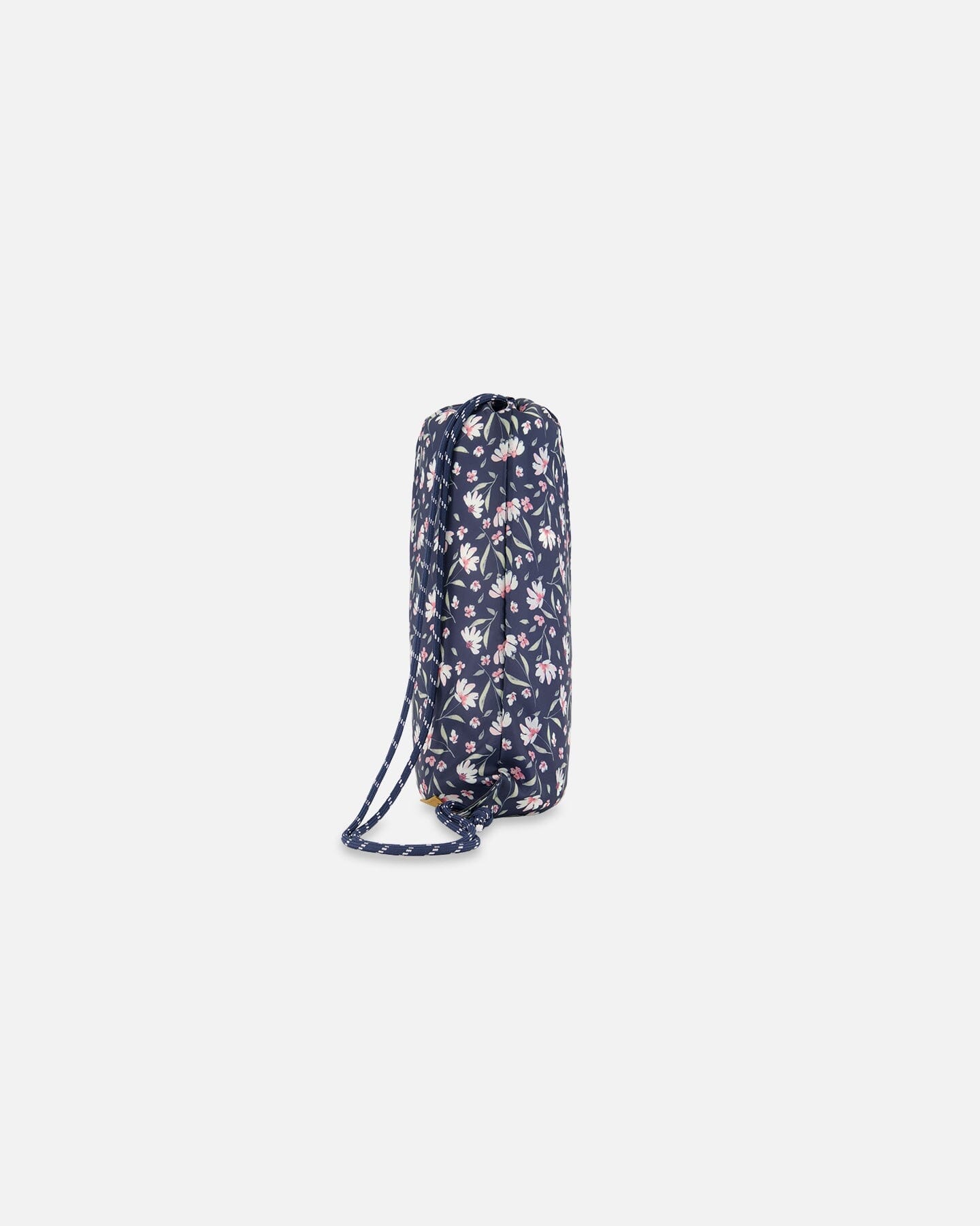 Drawstring Bag Navy Flower Print