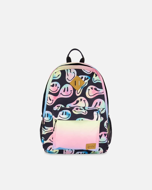 Kids Backpack Smiley Face Girl