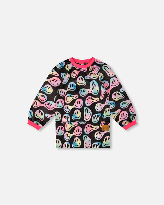 School Apron Smiley Face Girl