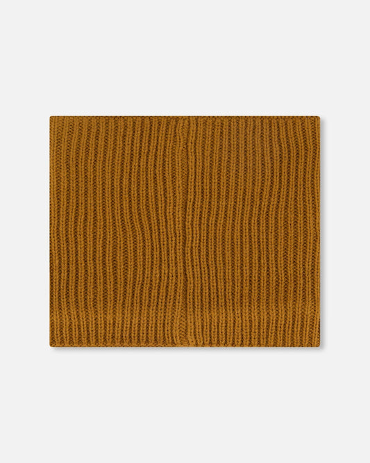 Mid-Season Knit Neck Warmer Brown Pecan