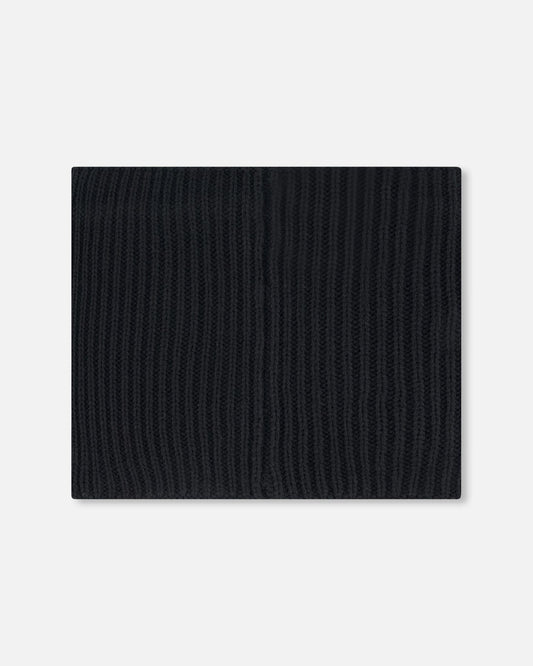 Mid-Season Knit Neck Warmer Black