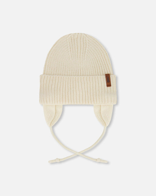 Baby Mid-Season Knit Hat Light Beige