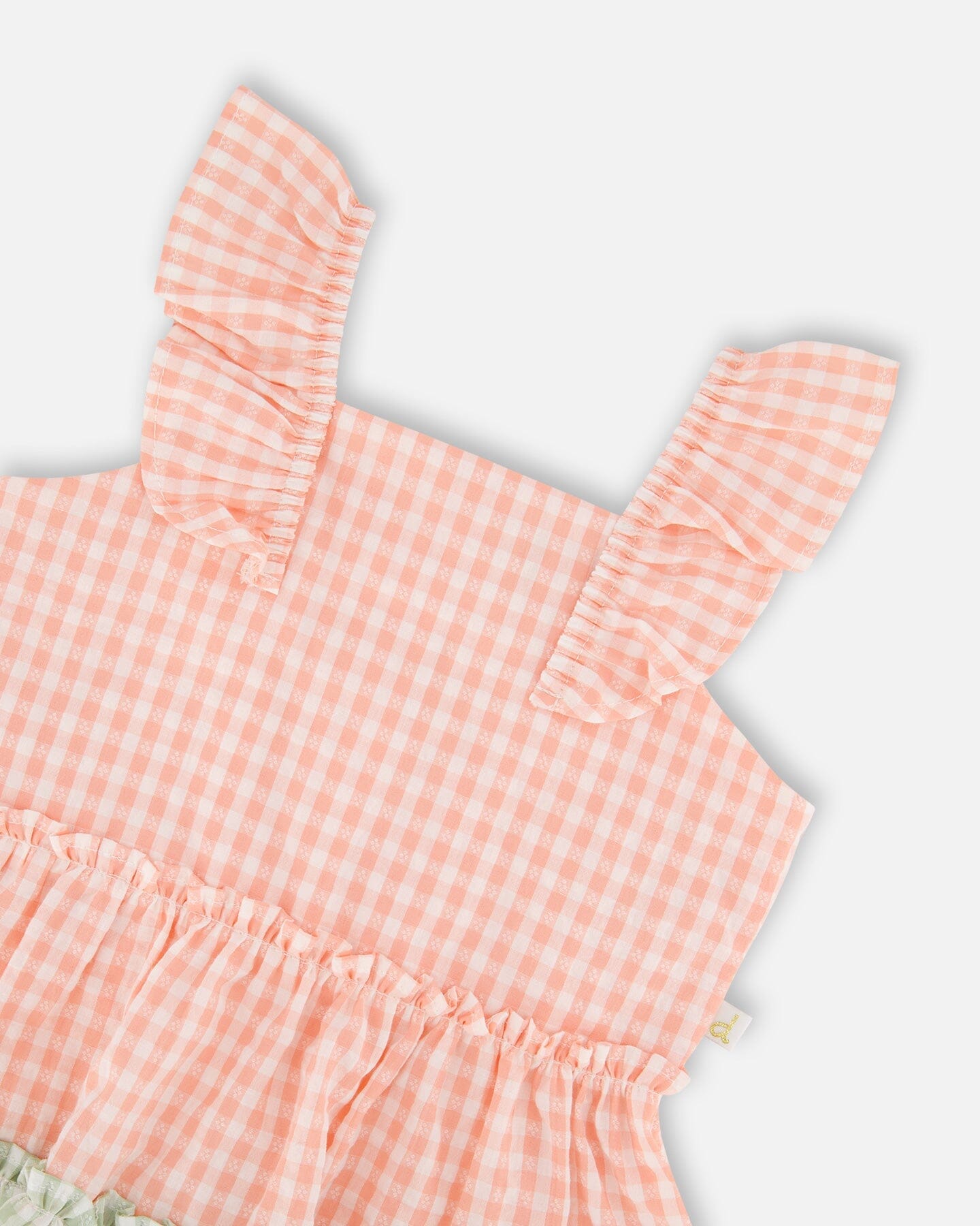 Tunic And Organic Cotton Capri Set Coral Gingham And Coral