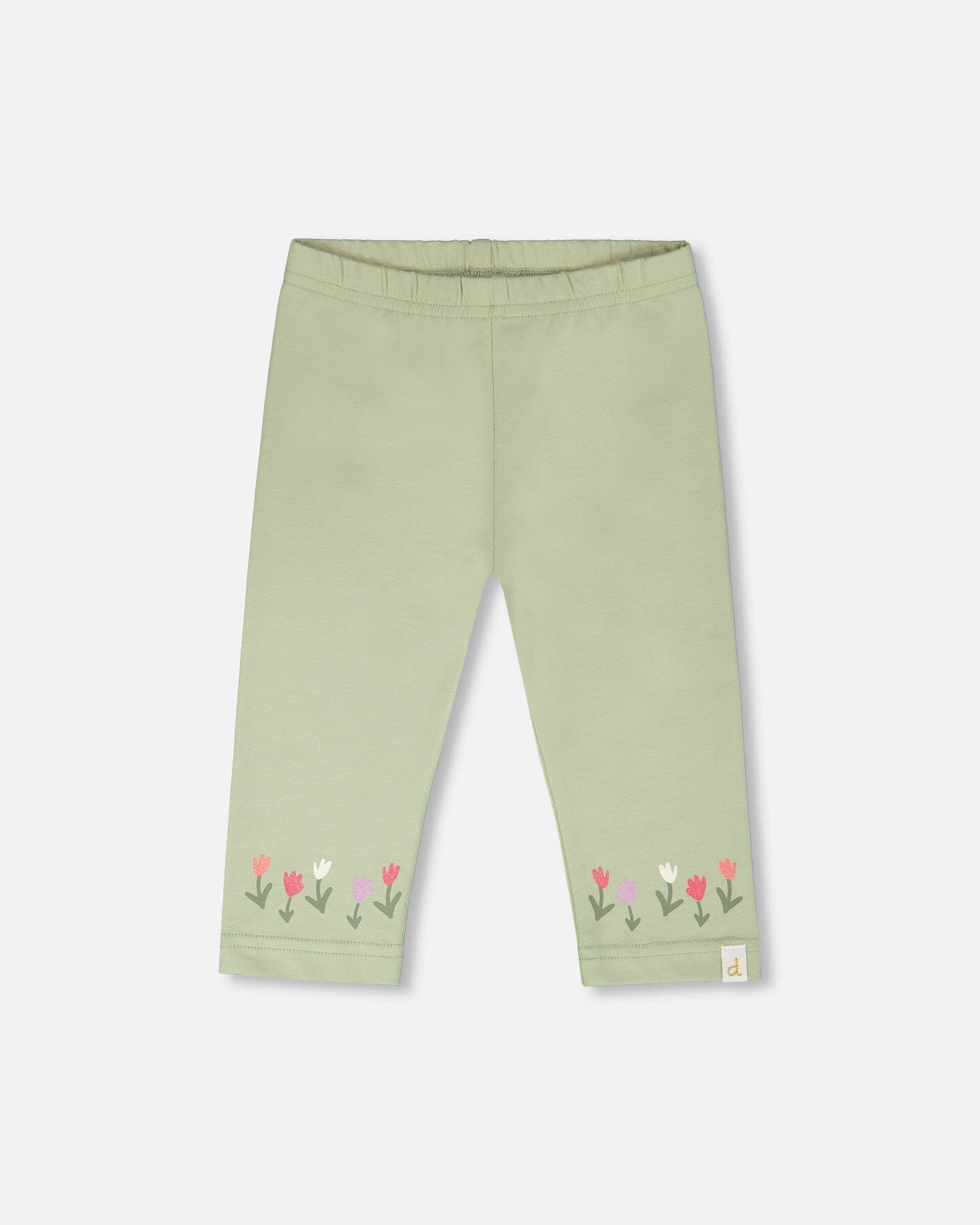 Organic Cotton Jersey Capri Light Khaki Green