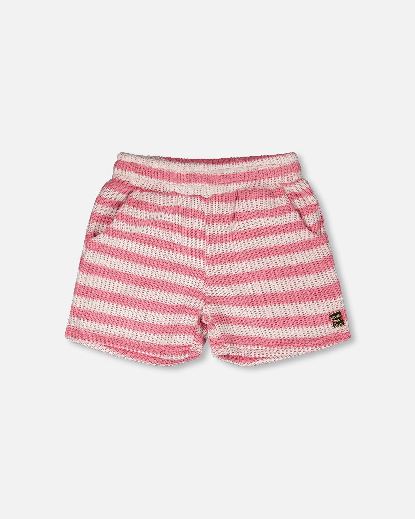 Striped Shorts Pink And White
