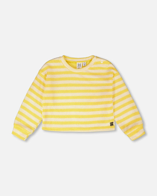 Striped Sweater Yellow And White