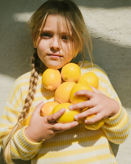 Striped Sweater Yellow And White