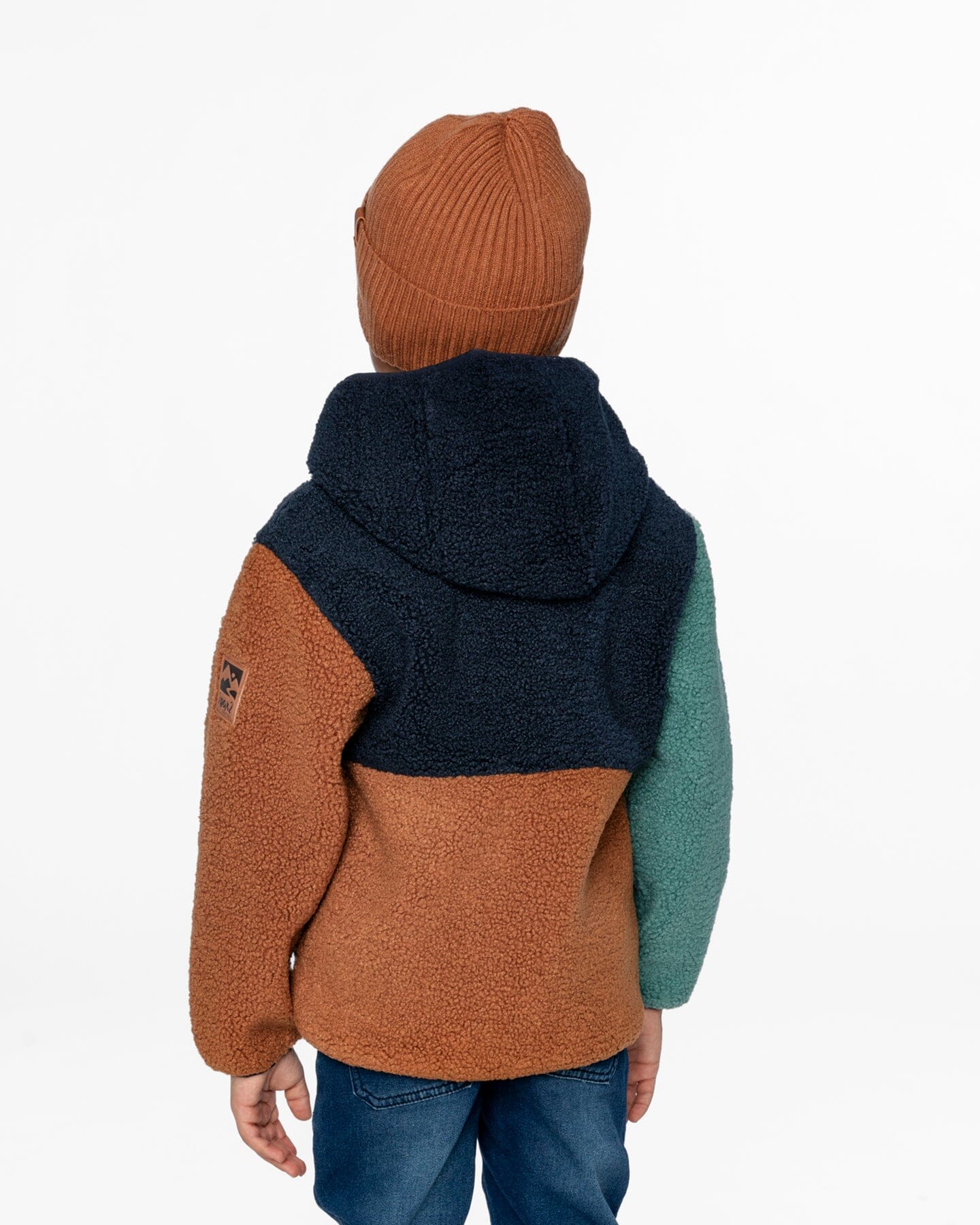 Sherpa Jacket Navy Colorblock