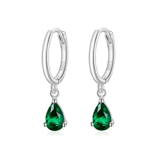 Exquisite Ishwar Water Drop Earrings | 925 Sterling Silver | 4 Colors | Statement Jewelry Sce1018