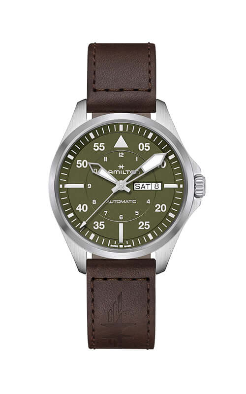 Hamilton Khaki Aviation Pilot Day Date Watch H64635560