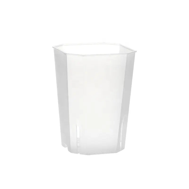 Tall transparent square pot