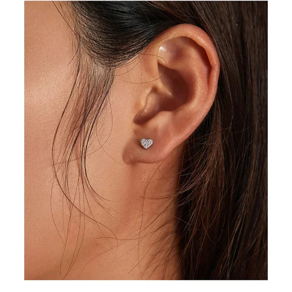 925 Sterling Silver Star And Butterfly Stud Earrings - Delicate And Fine Jewelry