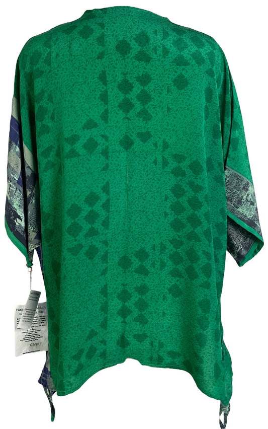 PRC6564 Avatar Pure Silk Long Tunic with Side Ties