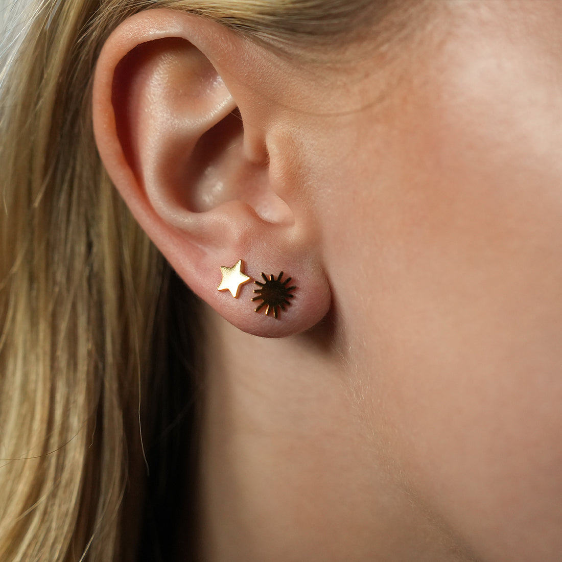 HEAVENLY 2-Pair Stud Earrings Set