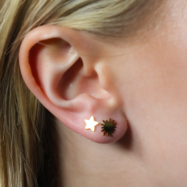 HEAVENLY 2-Pair Stud Earrings Set