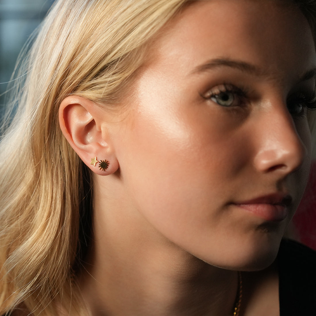 HEAVENLY 2-Pair Stud Earrings Set