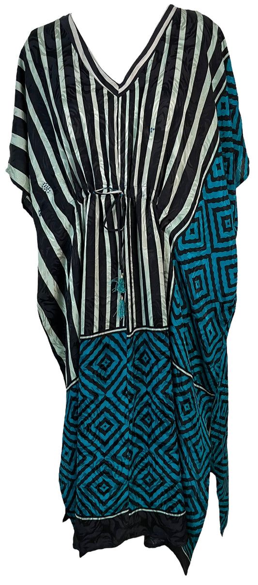 PRC6392 Avatar Pure Silk Maxi Kaftan