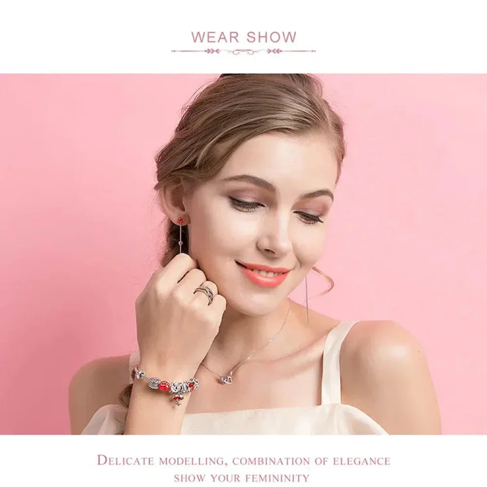 925 Sterling Silver Heart Pendant Necklace - Perfect Valentine'S Day Gift