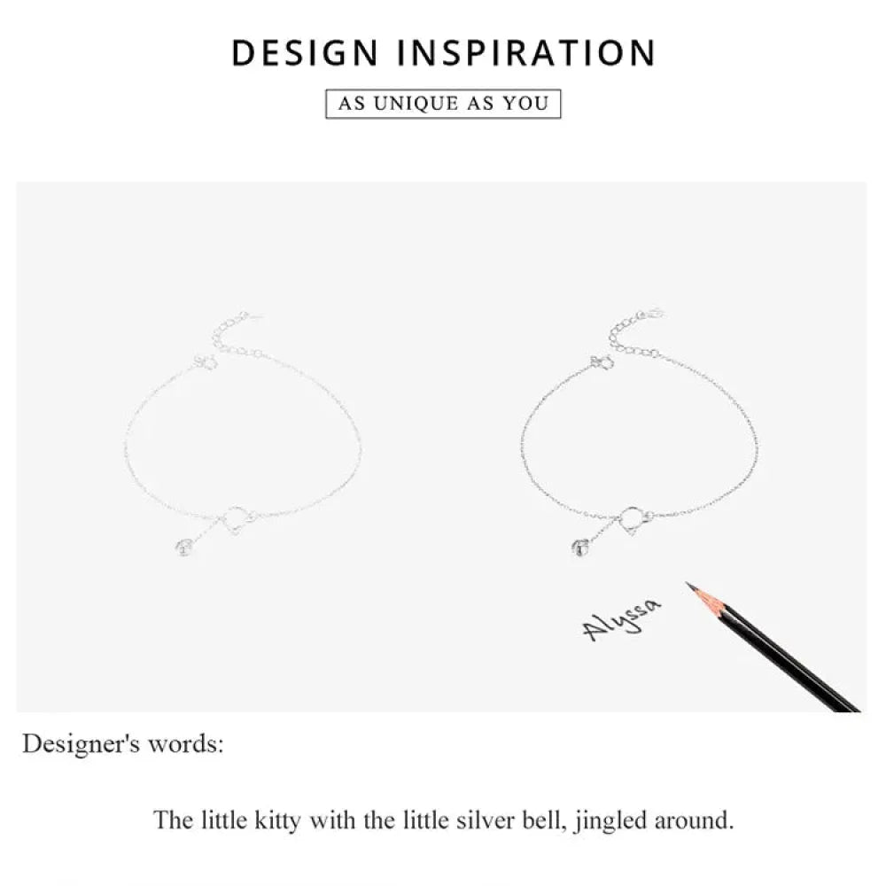 Simple Essential Bead Link Anklets - 925 Sterling Silver Bracelet For Foot Jewelry