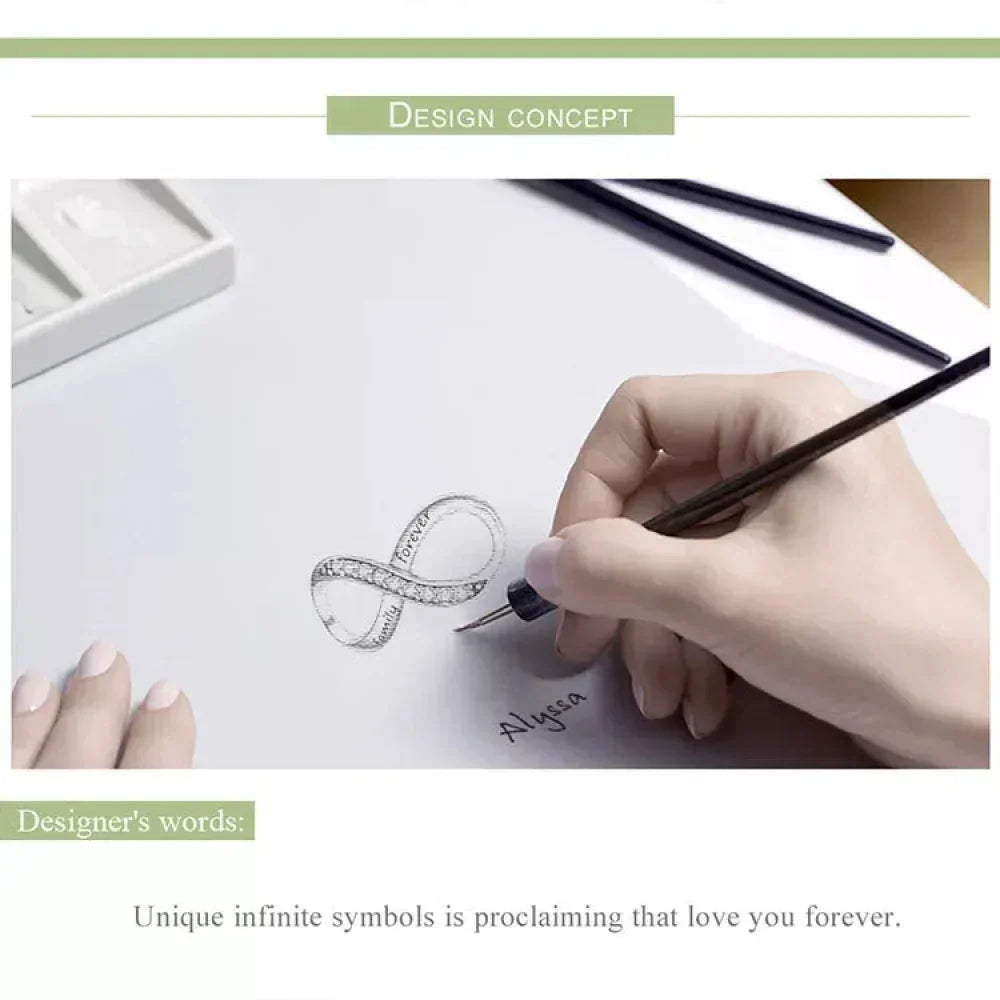 925 Sterling Silver Clear 5A Crystal Collection Family Heart X-Shape Charm Beads for Charm Bracelet & Necklace Pendant