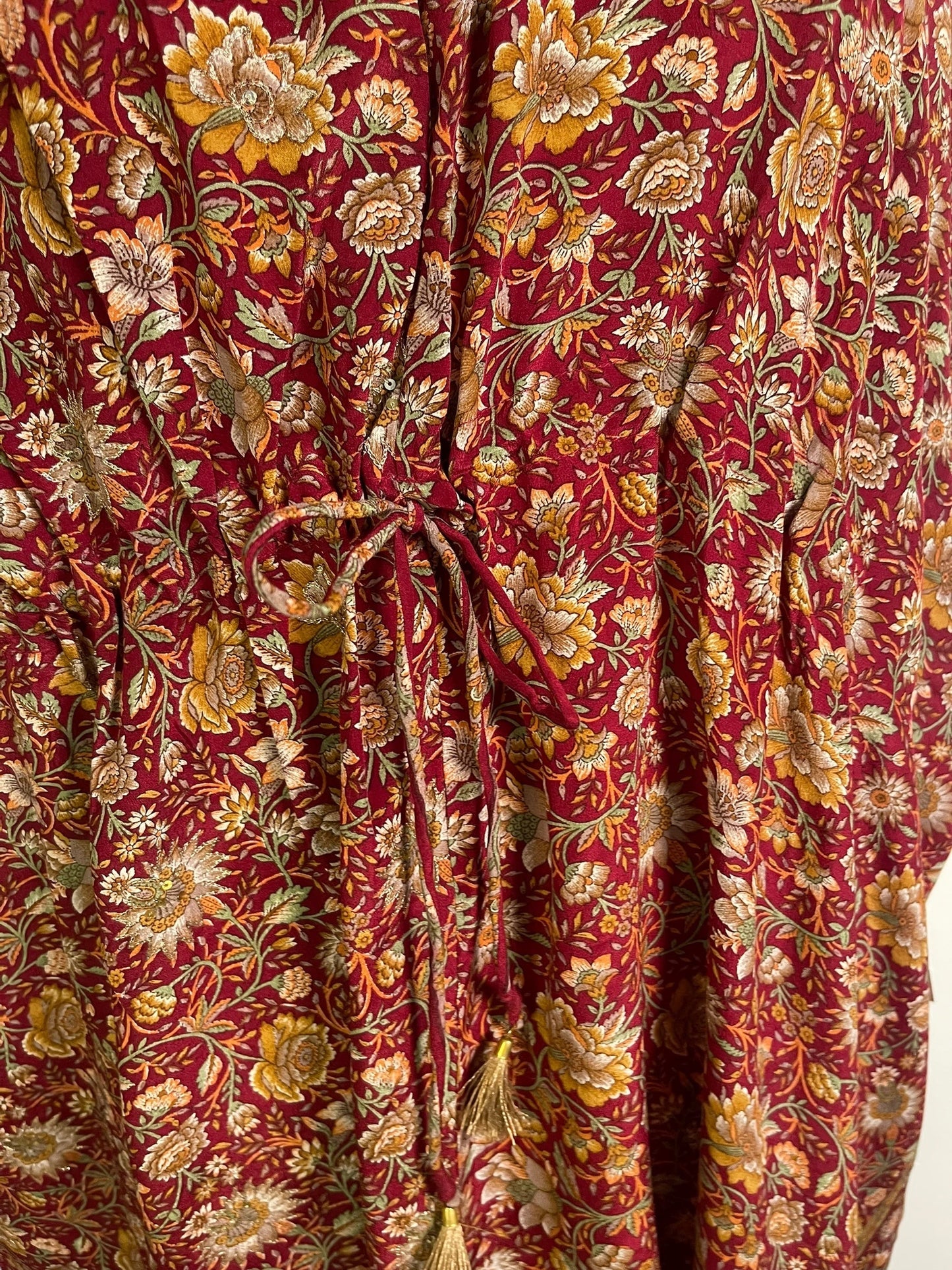 PRC6765 Avatar Pure Silk Maxi Kaftan