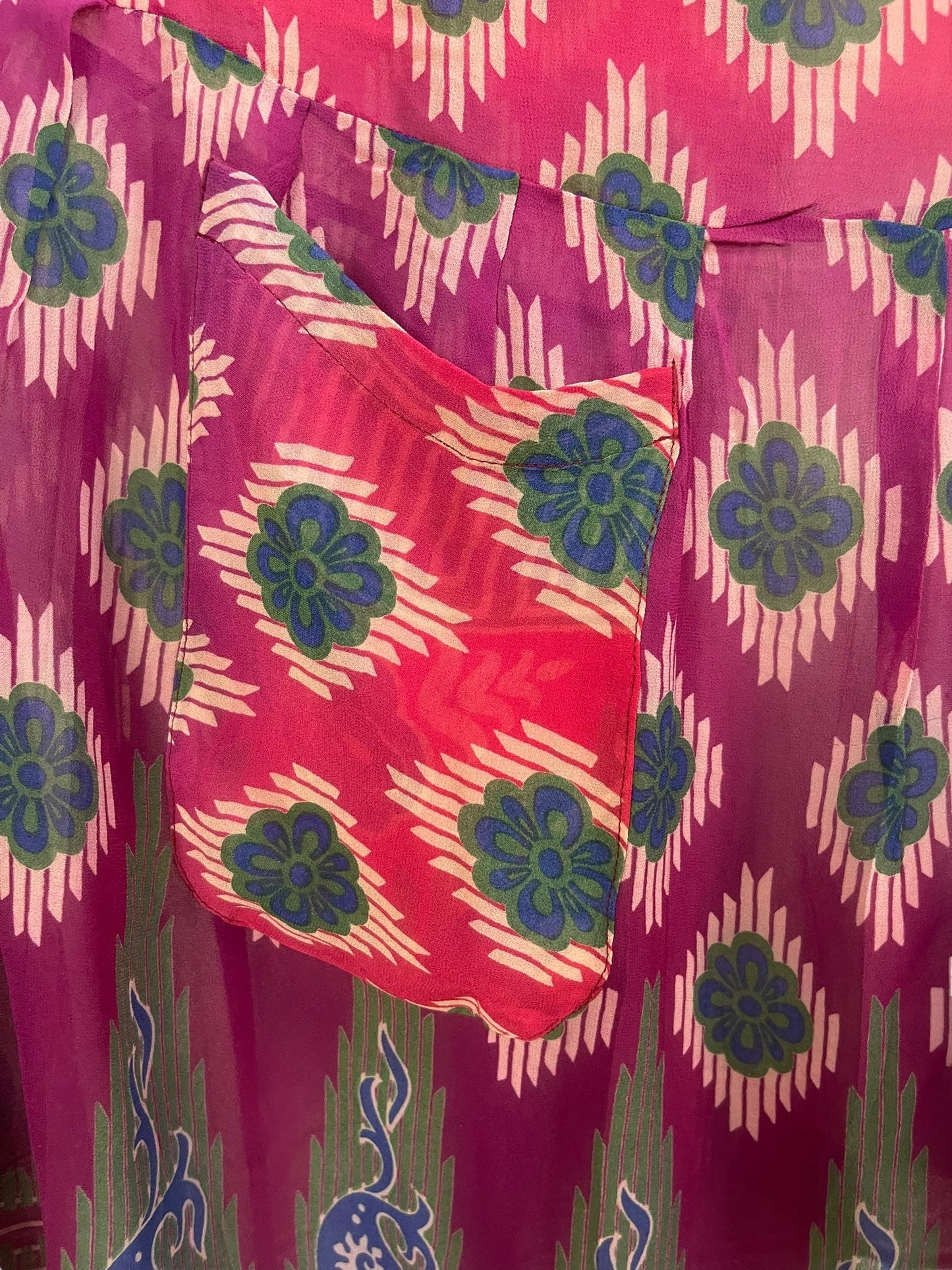 PRG6755 Sheer Avatar Pure Silk Boxy Babydoll Dress