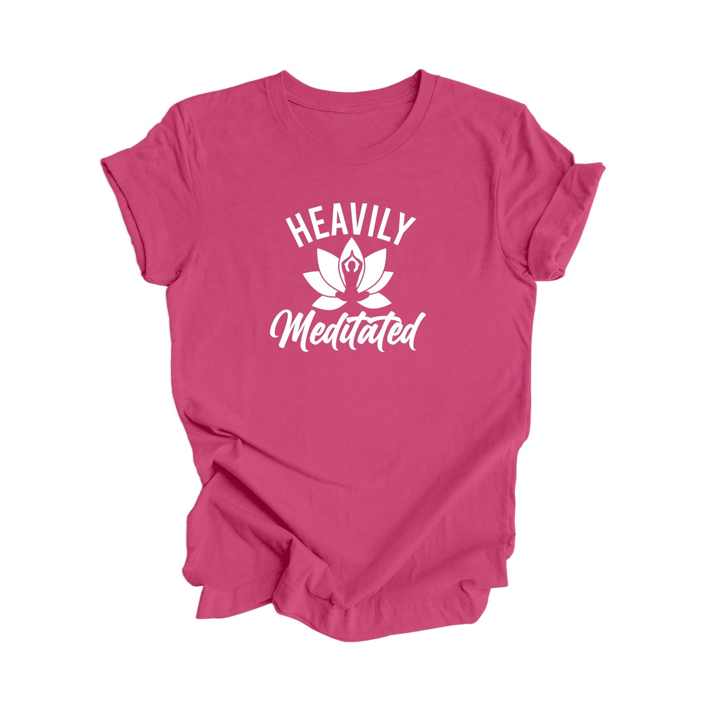 Heavily Meditated - Yoga Gift, Meditation Shirt, Yoga T-shirt, Yoga Lover Gift,  Yoga Teacher Shirt, Wellness Shirt, Self Care Shirt - Inspired X