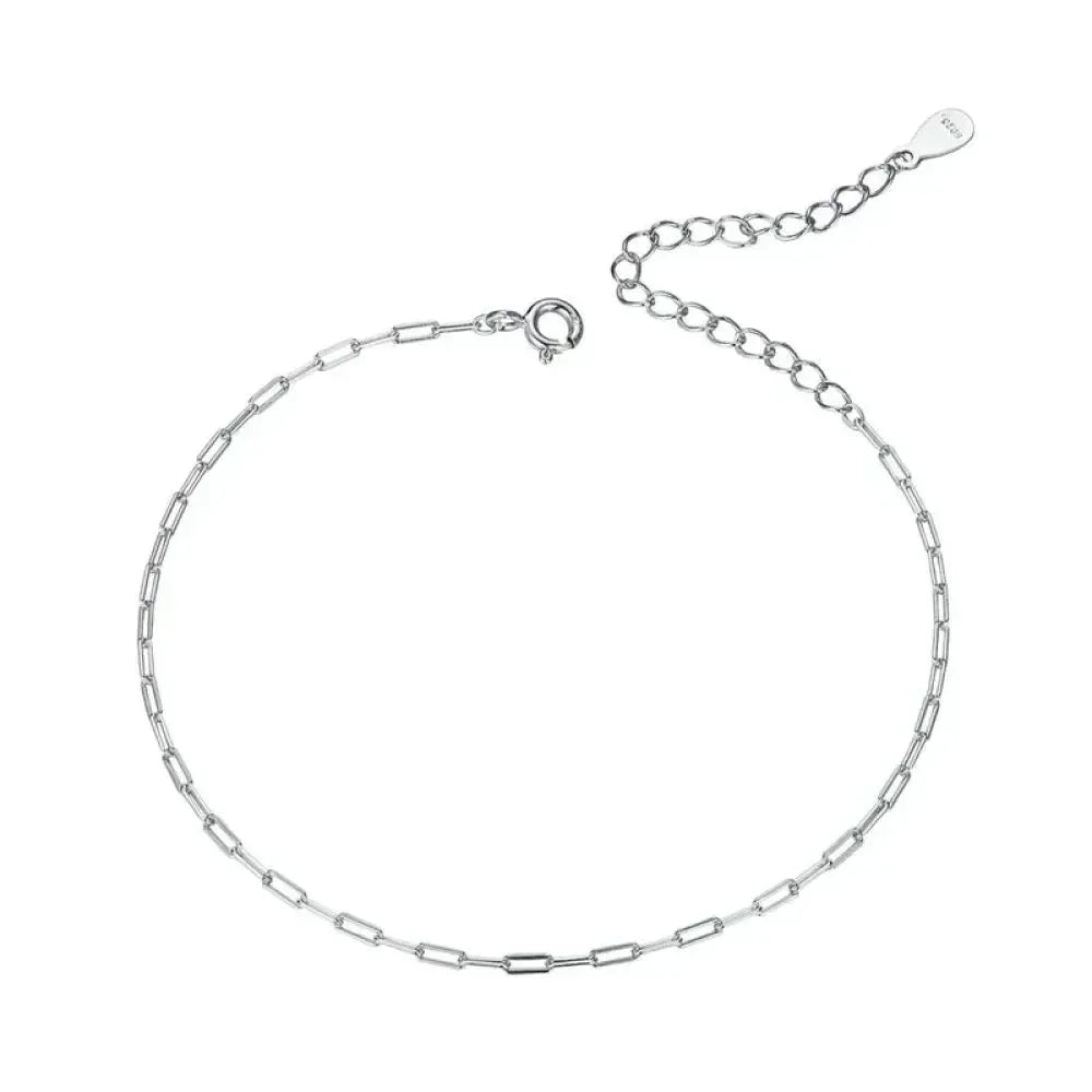 925 Sterling Silver Gold Cable Chain Bracelet