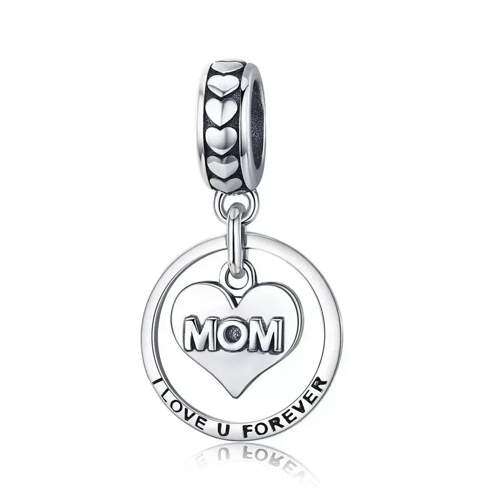 925 Sterling Silver Maternal Love Charm Diy - Touching Baby Feet Pendant For Bracelet
