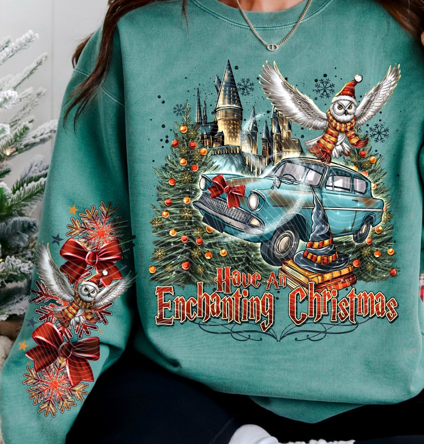 Sweatshirt Or T-Shirt Or Hoodie  Christmas Have An Enchanting Christmas Hair P