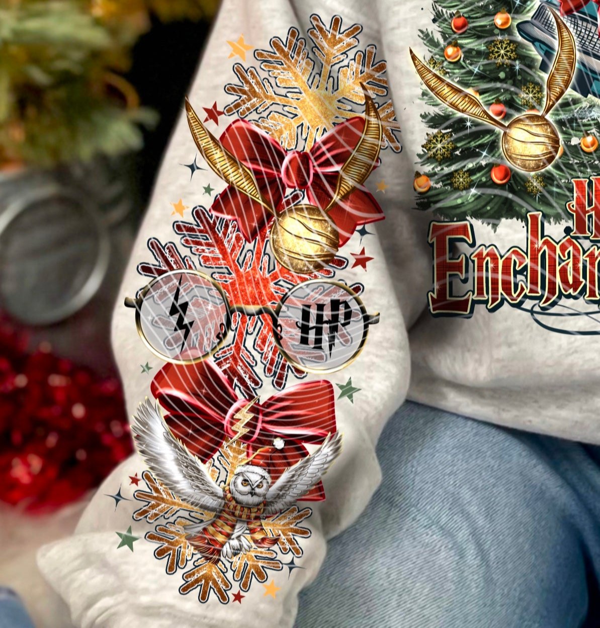 Sweatshirt Or T-Shirt Or Hoodie  Christmas Have An Enchanting Christmas Hair P