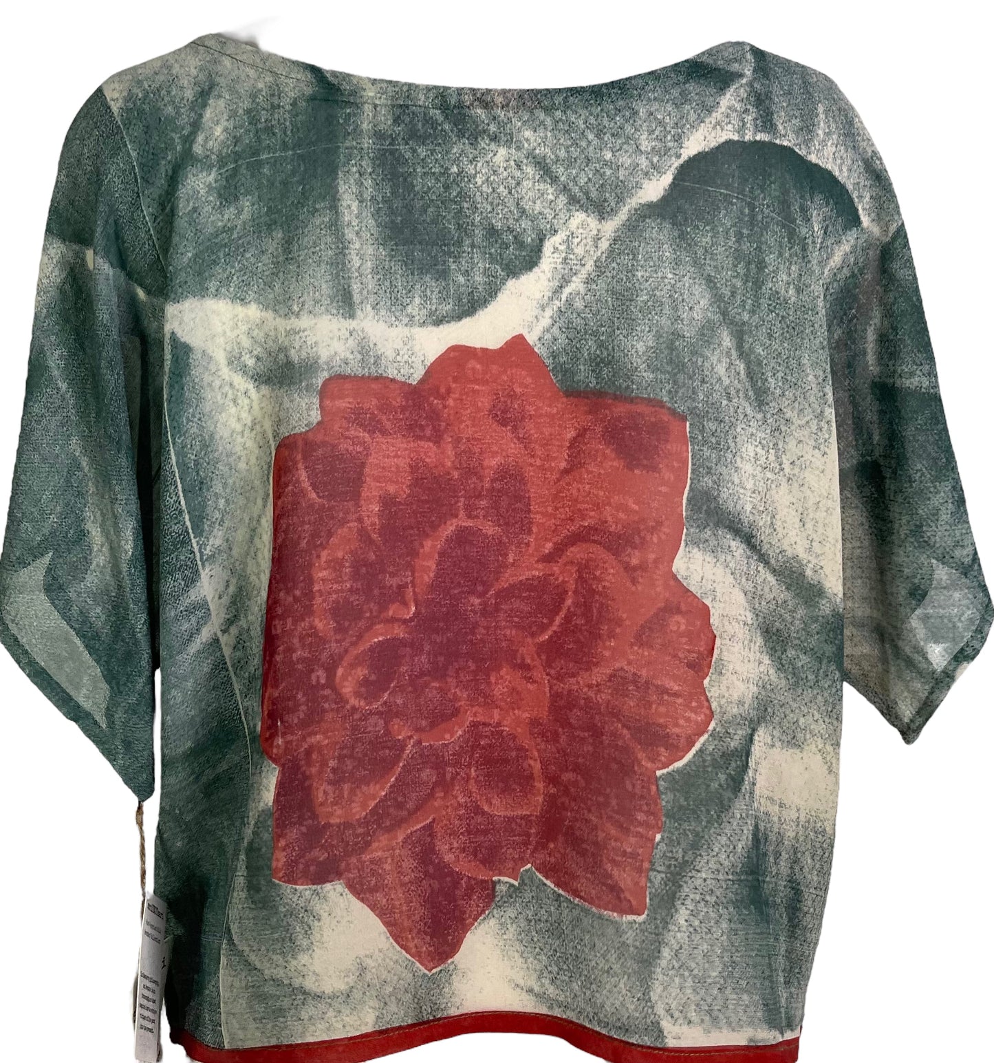 PRG6219 Sheer Avatar Pure Silk Boxy Top