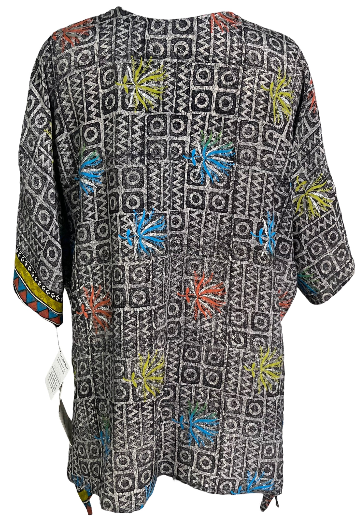 PRC6469 Avatar Pure Silk Long Tunic with Side Ties