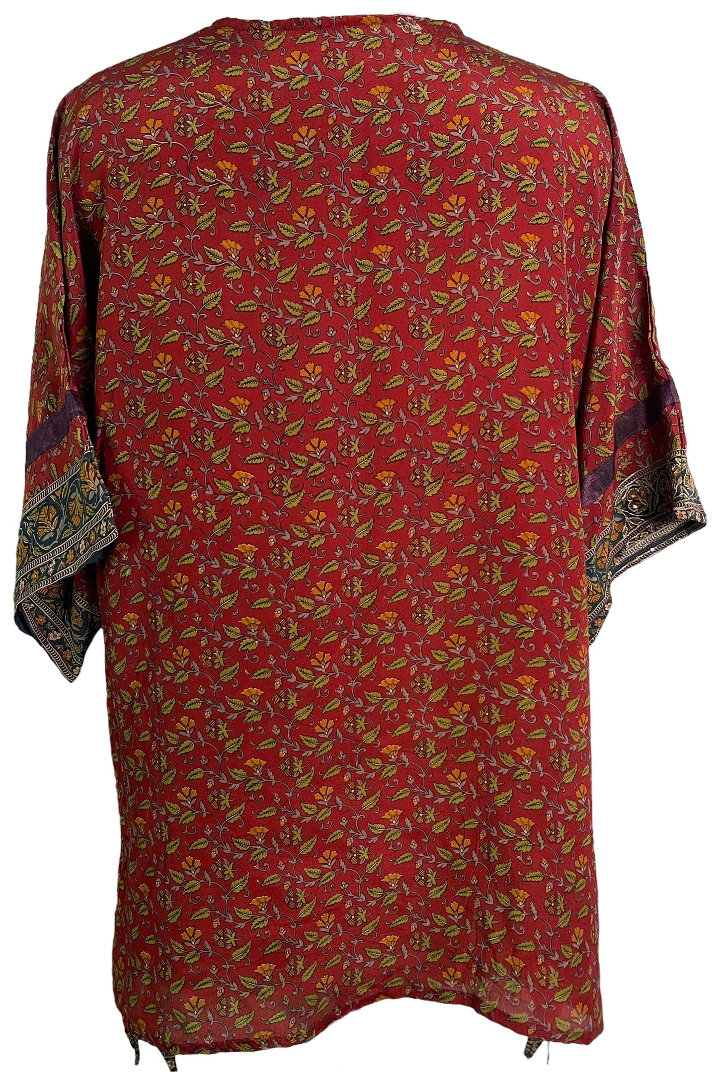 PRC6457 Avatar Pure Silk Long Tunic with Side Ties